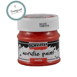 Akrylová farba červená 50 ml