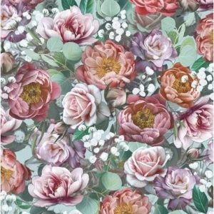 Vintage flower green