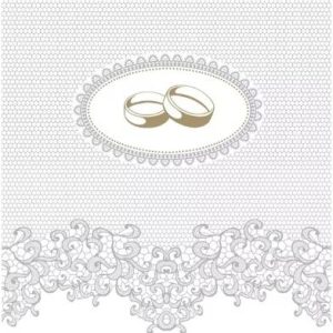 Wedding rings with silver