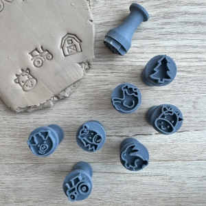 Sada 8ks pečiatok Farma