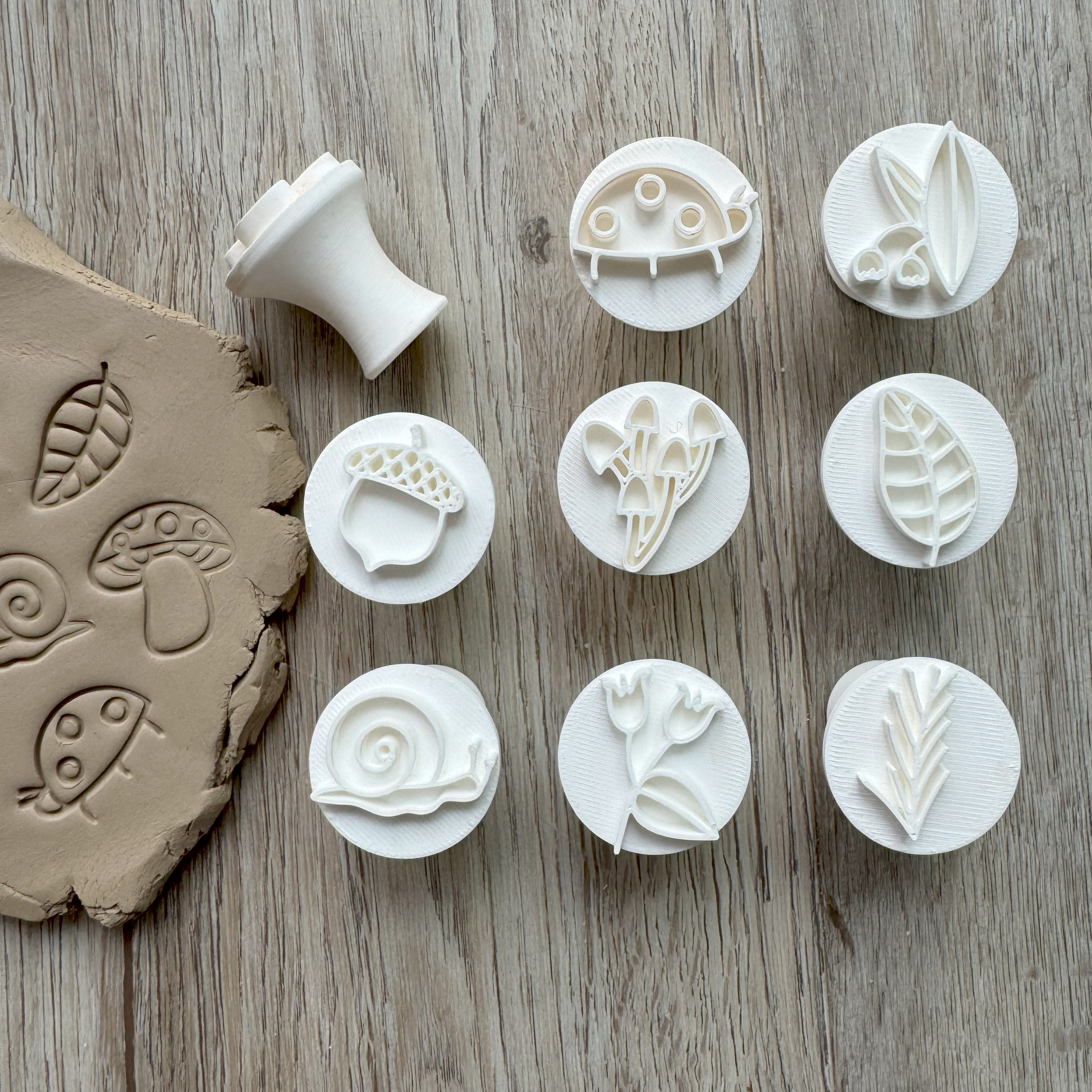 Pečiatky - 9ks sada príroda