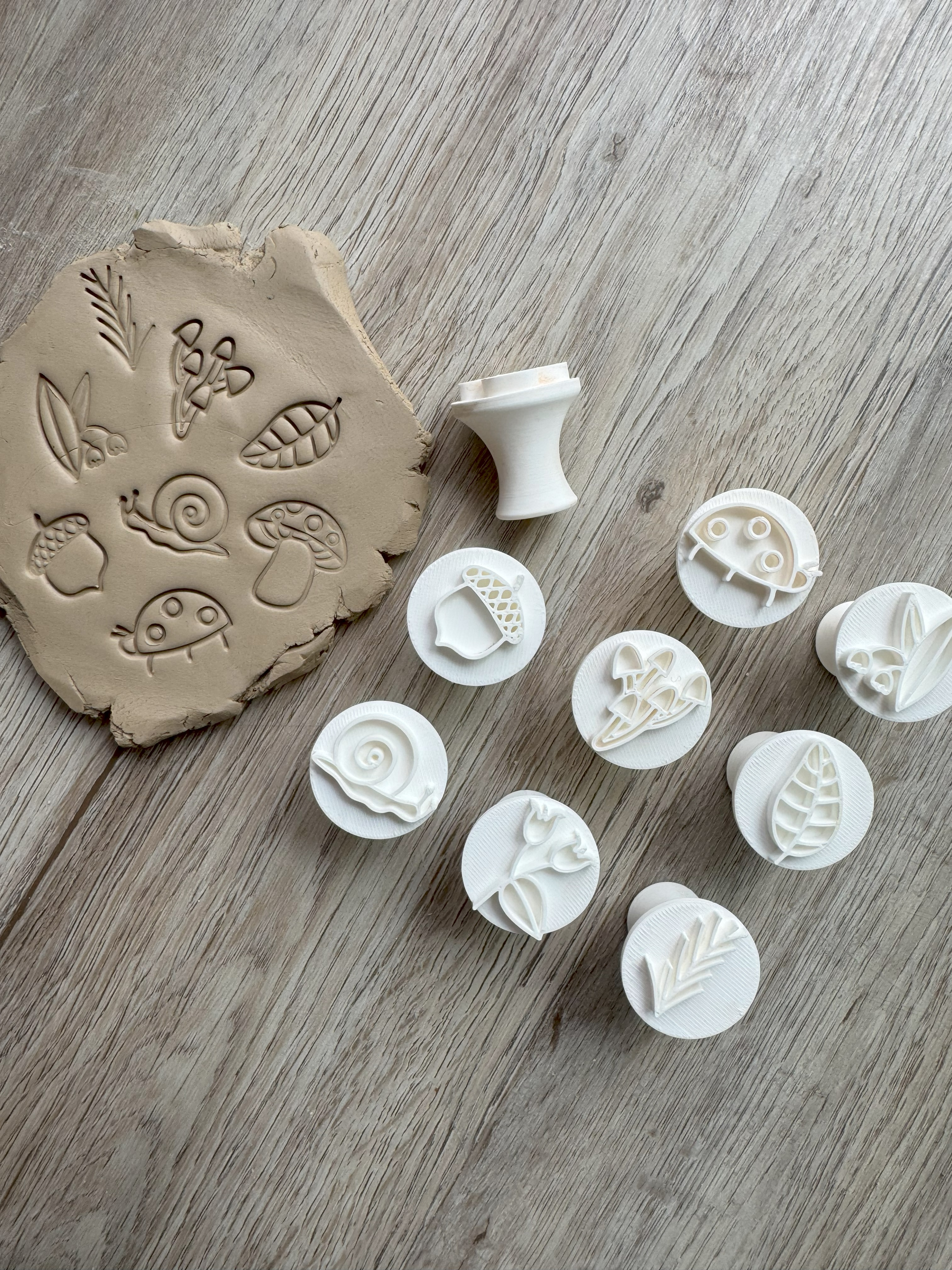 Pečiatky - 9ks sada príroda – Obrázok 2