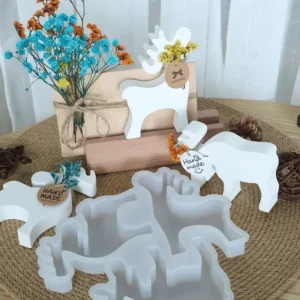 Silikónová forma, soby 3 ks