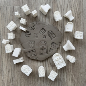 Sada pečiatok Okná a dvere