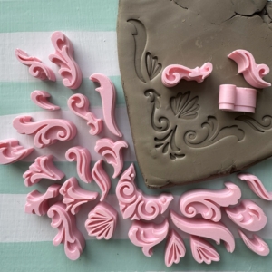 Sada pečiatok Ornamenty