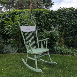 Húpacie  kreslo s kvietkom